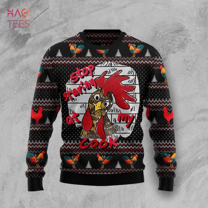 Chicken Stop Staring At My Cock Ugly Christmas Ugly Christmas Sweater