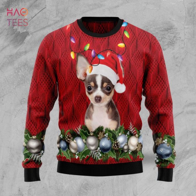 Chihuahua Christmas Beauty Ugly Christmas Ugly Christmas Sweater