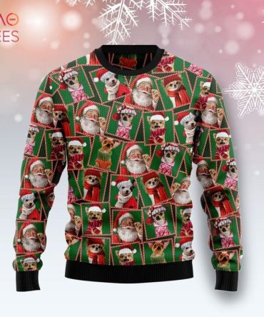 Chihuahua Santa Clau Ugly Christmas Ugly Christmas Sweater