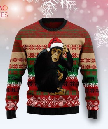 Chimpanzee Ugly Christmas Ugly Christmas Sweater