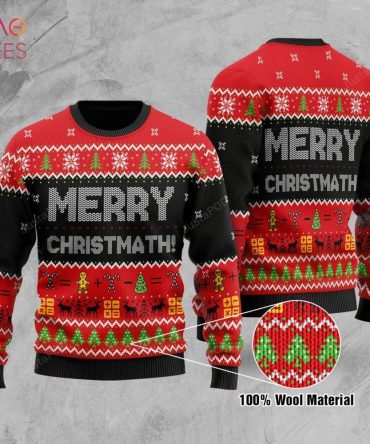 Best Christmas And Math Merry Christmath Ugly Christmas Ugly Christmas Sweater All Over