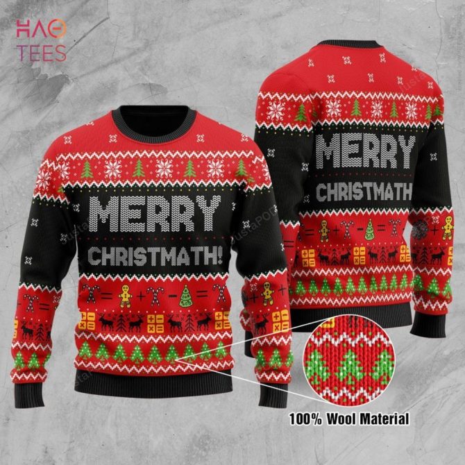 Best Christmas And Math Merry Christmath Ugly Christmas Ugly Christmas Sweater All Over