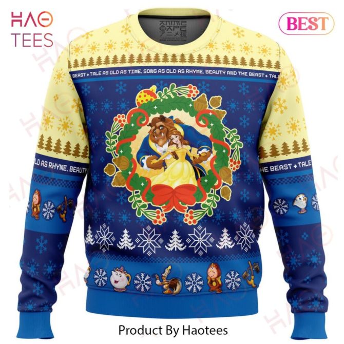 Christmas Beauty And The Beast Disney Ugly Christmas Ugly Christmas Sweater