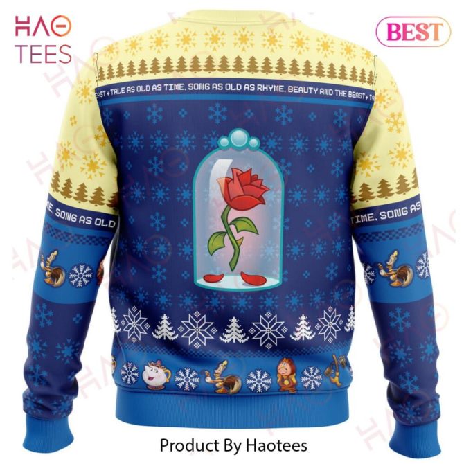 Christmas Beauty And The Beast Disney Ugly Christmas Ugly Christmas Sweater - Image 4