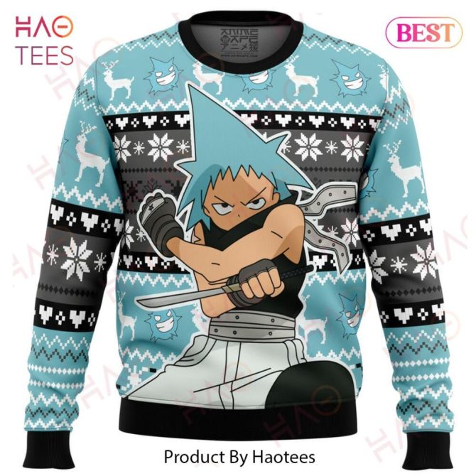 Christmas Black Star Soul Eater Ugly Christmas Ugly Christmas Sweater