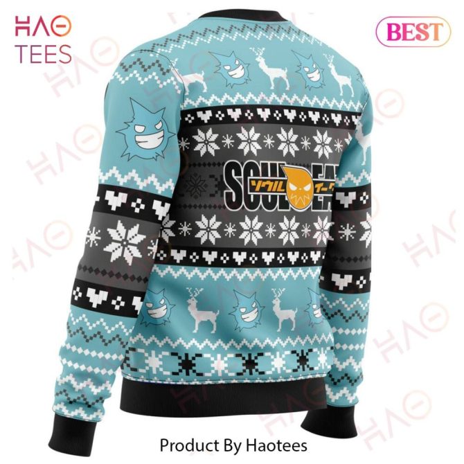 Christmas Black Star Soul Eater Ugly Christmas Ugly Christmas Sweater - Image 3