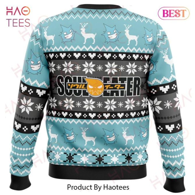Christmas Black Star Soul Eater Ugly Christmas Ugly Christmas Sweater - Image 4