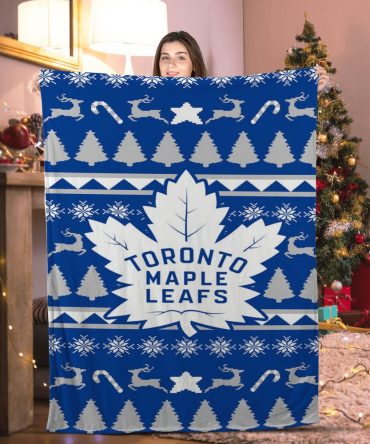Christmas Decorations Toronto Maple Leafs Blanket