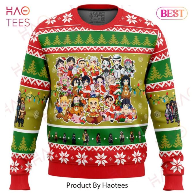 Christmas Demon Slayer Squad Demon Slayer Ugly Christmas Ugly Christmas Sweater