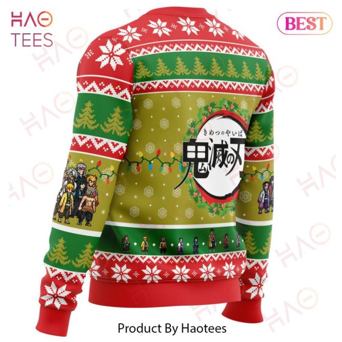 Christmas Demon Slayer Squad Demon Slayer Ugly Christmas Ugly Christmas Sweater - Image 3