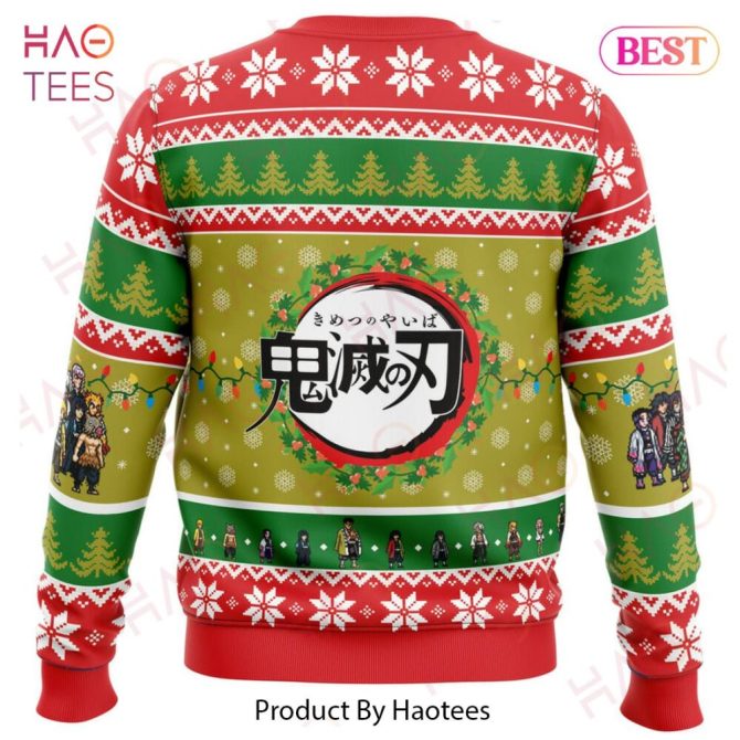 Christmas Demon Slayer Squad Demon Slayer Ugly Christmas Ugly Christmas Sweater - Image 4