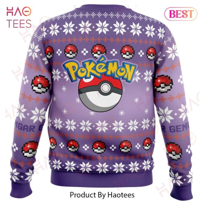 Christmas Gengar Pokemon Ugly Christmas Ugly Christmas Sweater - Image 4