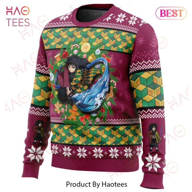 Christmas Giyuu Tomioka Demon Slayer Ugly Christmas Ugly Christmas Sweater - Image 2
