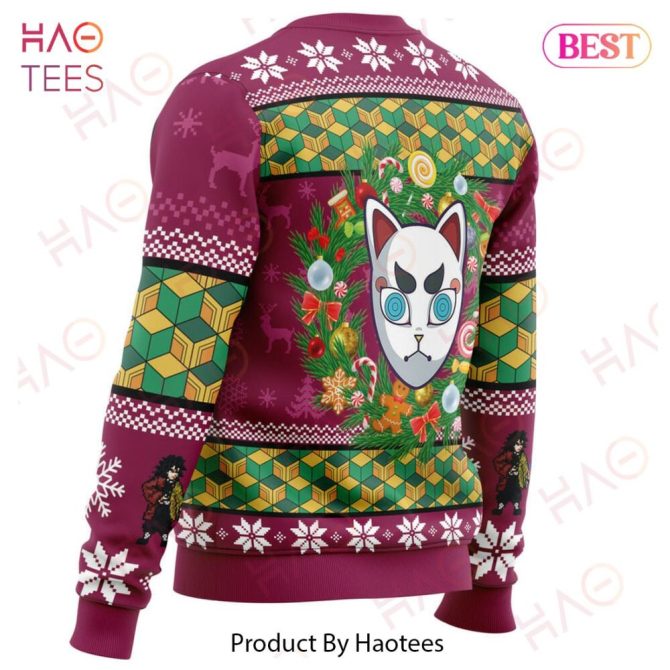 Christmas Giyuu Tomioka Demon Slayer Ugly Christmas Ugly Christmas Sweater - Image 3