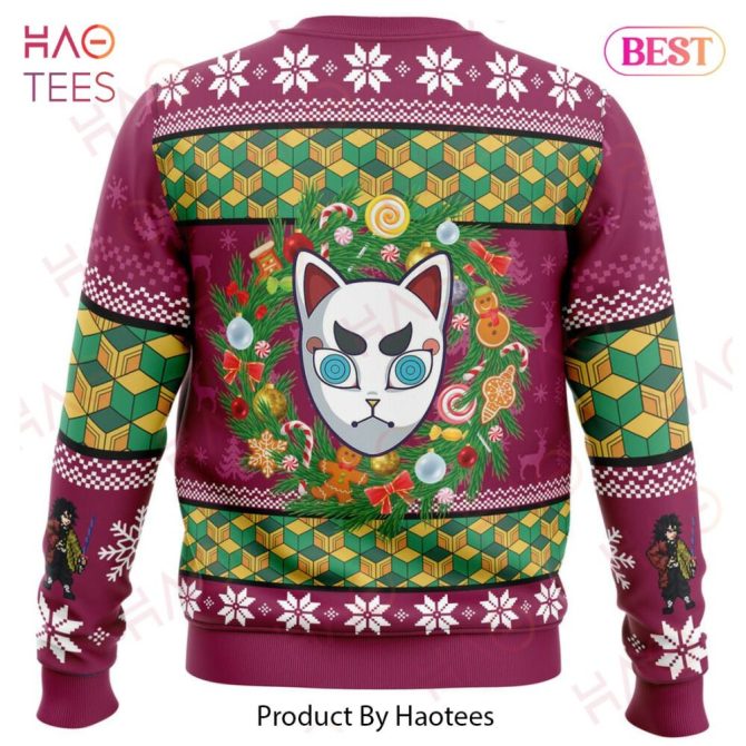 Christmas Giyuu Tomioka Demon Slayer Ugly Christmas Ugly Christmas Sweater - Image 4