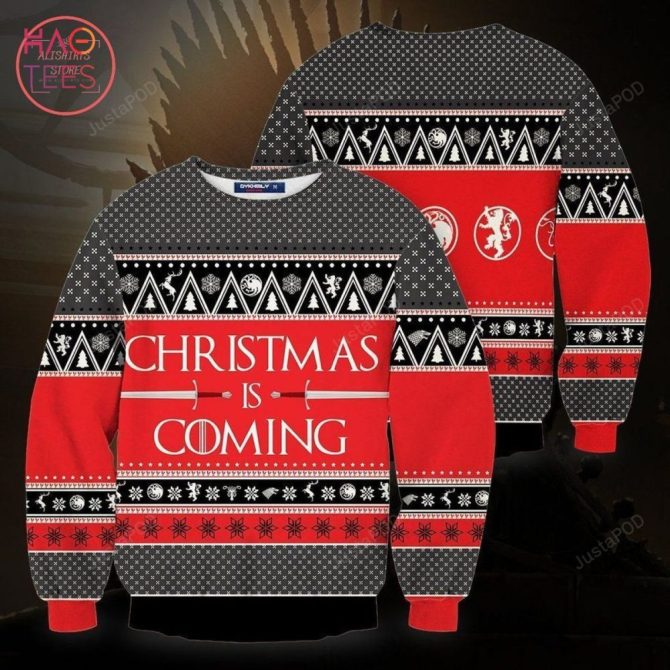 Best Christmas Is Coming Unisex Ugly Christmas Ugly Christmas Sweater All Over Print