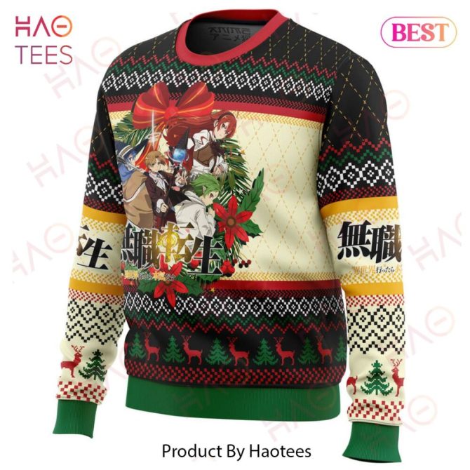 Christmas Is Here Mushoku Tensei Jobless Reincarnation Ugly Christmas Ugly Christmas Sweater - Image 2