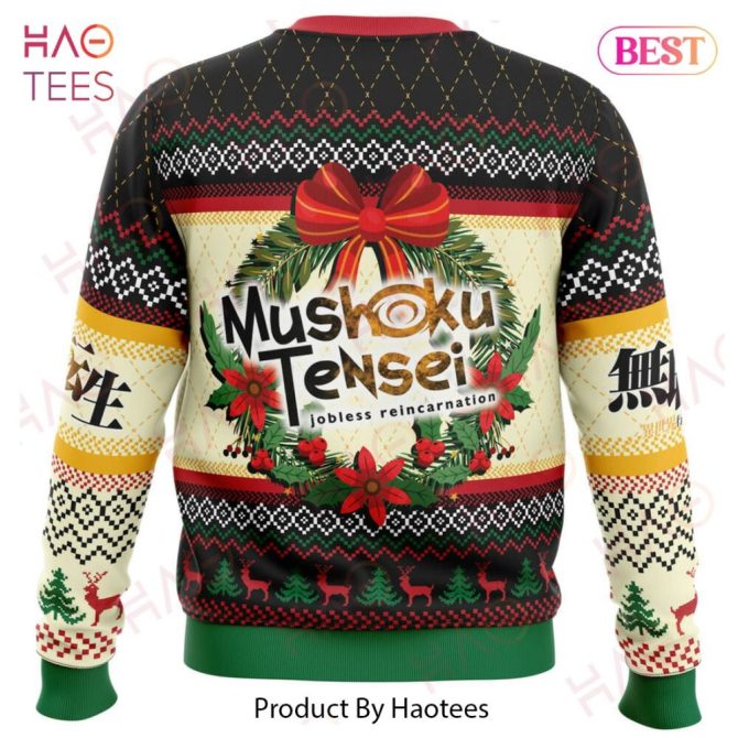 Christmas Is Here Mushoku Tensei Jobless Reincarnation Ugly Christmas Ugly Christmas Sweater - Image 3