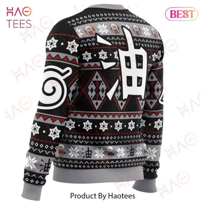 Christmas Jiraiya Naruto Ugly Christmas Ugly Christmas Sweater - Image 4