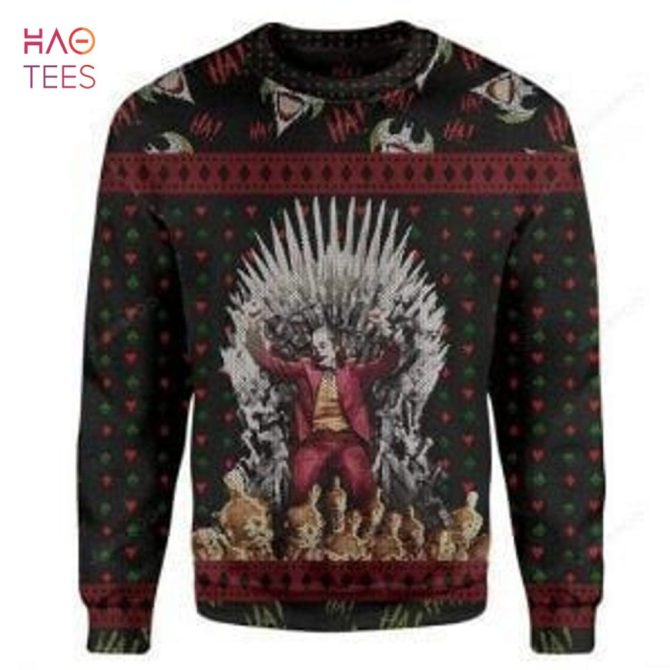 Best Christmas Joker Ugly Christmas Ugly Christmas Sweater All Over Print Sweatshirt Ugly