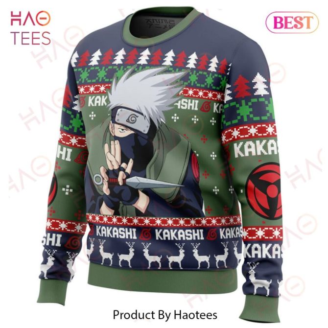 Christmas Kakashi Hatake Naruto Christmas Ugly Christmas Sweater - Image 2