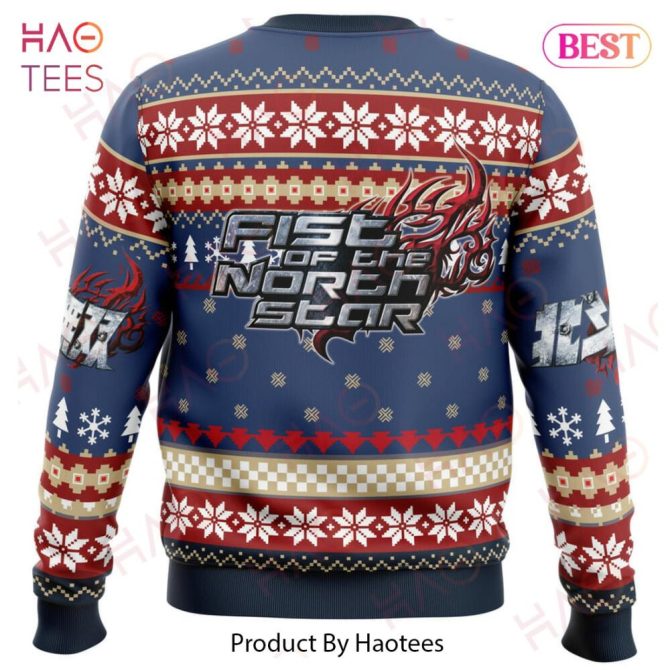 Christmas Kenshiro Fist Of The North Star Ugly Christmas Ugly Christmas Sweater - Image 3