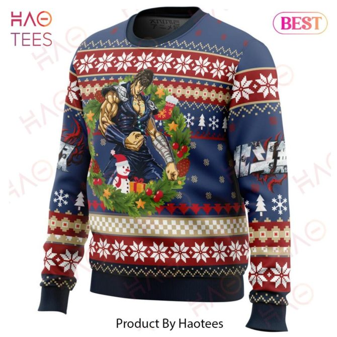 Christmas Kenshiro Fist Of The North Star Ugly Christmas Ugly Christmas Sweater - Image 4