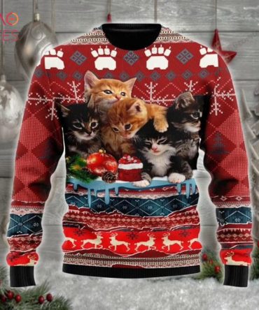 Christmas Kitty Cat Ugly Christmas Ugly Christmas Sweater
