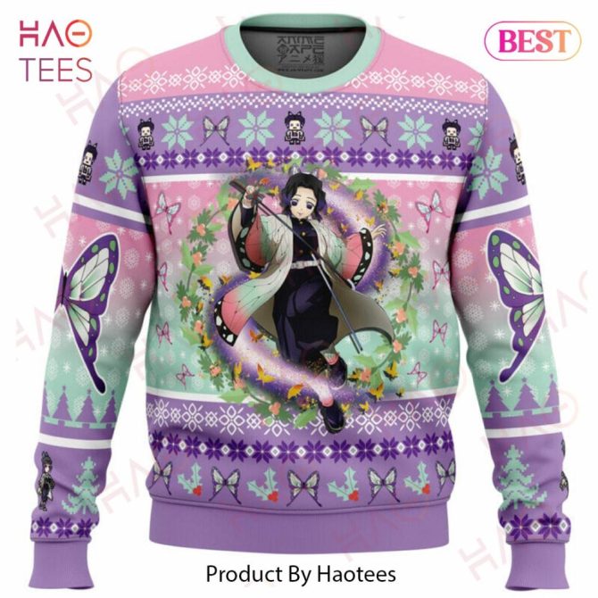 Christmas Kochou Shinobu Demon Slayer Ugly Christmas Ugly Christmas Sweater