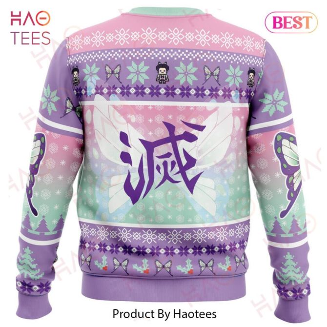 Christmas Kochou Shinobu Demon Slayer Ugly Christmas Ugly Christmas Sweater - Image 3