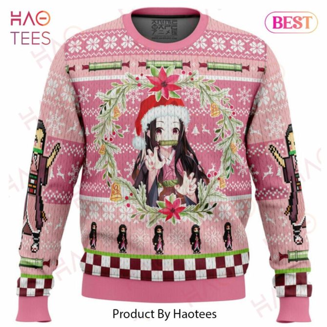 Christmas Nezuko Kamado Demon Slayer Ugly Christmas Ugly Christmas Sweater