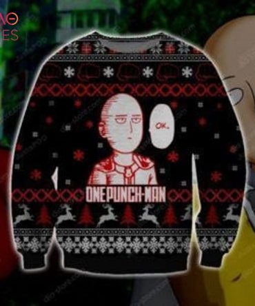 Best Christmas One Punch Man Ugly Christmas Ugly Christmas Sweater All Over Print