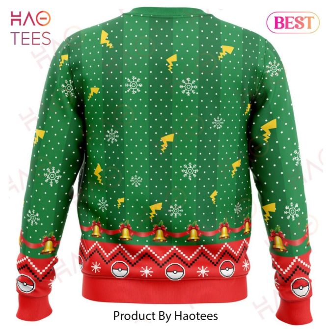 Christmas Pikachu Pokemon Ugly Christmas Ugly Christmas Sweater - Image 3