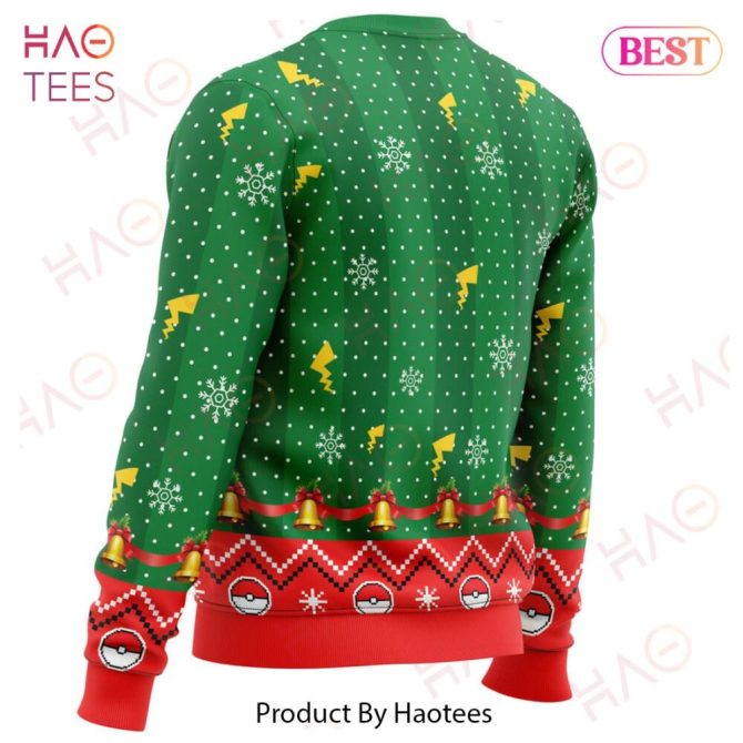 Christmas Pikachu Pokemon Ugly Christmas Ugly Christmas Sweater - Image 4