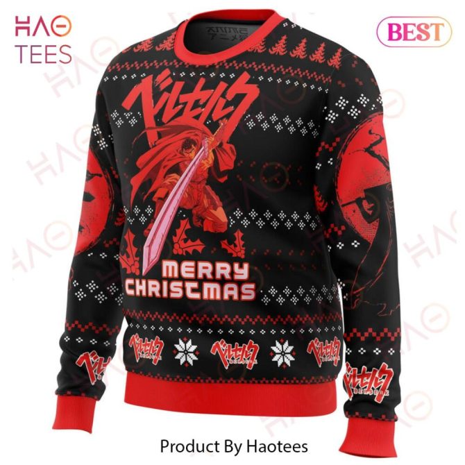 Christmas Red Guts Berzerk Ugly Christmas Ugly Christmas Sweater - Image 2