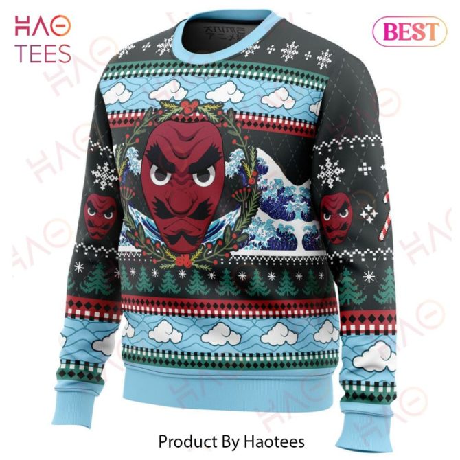 Christmas Sakonji Urokodaki Demon Slayer Ugly Christmas Ugly Christmas Sweater - Image 2