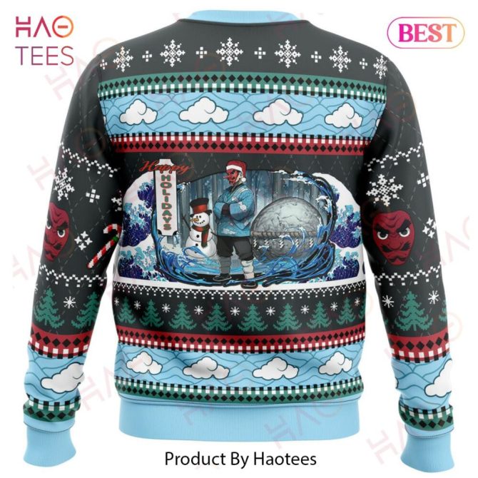 Christmas Sakonji Urokodaki Demon Slayer Ugly Christmas Ugly Christmas Sweater - Image 3
