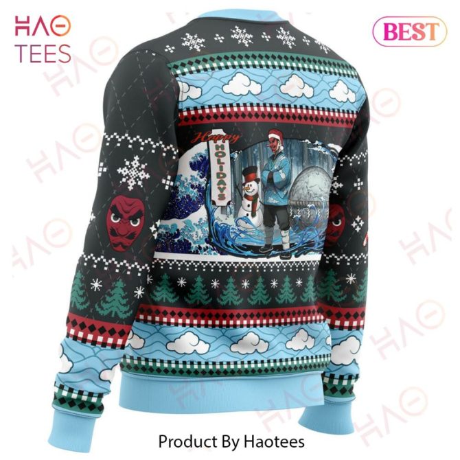Christmas Sakonji Urokodaki Demon Slayer Ugly Christmas Ugly Christmas Sweater - Image 4