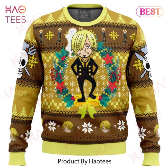 Christmas Sanji One Piece Ugly Christmas Ugly Christmas Sweater