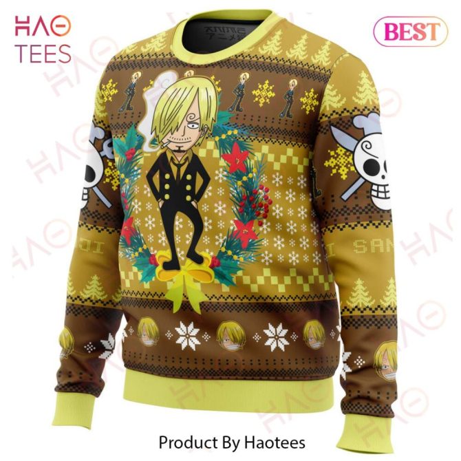 Christmas Sanji One Piece Ugly Christmas Ugly Christmas Sweater - Image 2