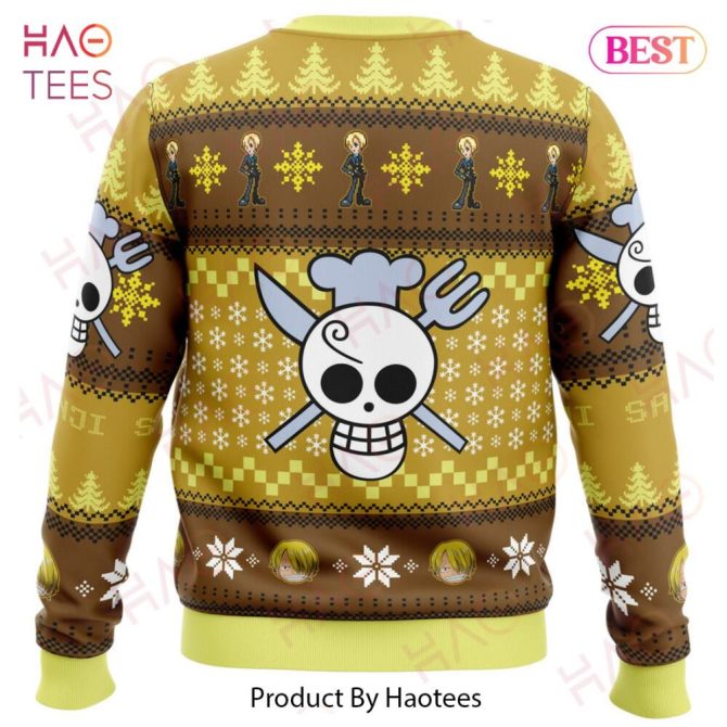 Christmas Sanji One Piece Ugly Christmas Ugly Christmas Sweater - Image 3