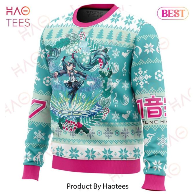 Christmas Symphony Hatsune Miku Ugly Christmas Ugly Christmas Sweater - Image 2
