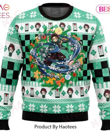 Christmas Tanjiro Kamado Demon Slayer Ugly Christmas Ugly Christmas Sweater