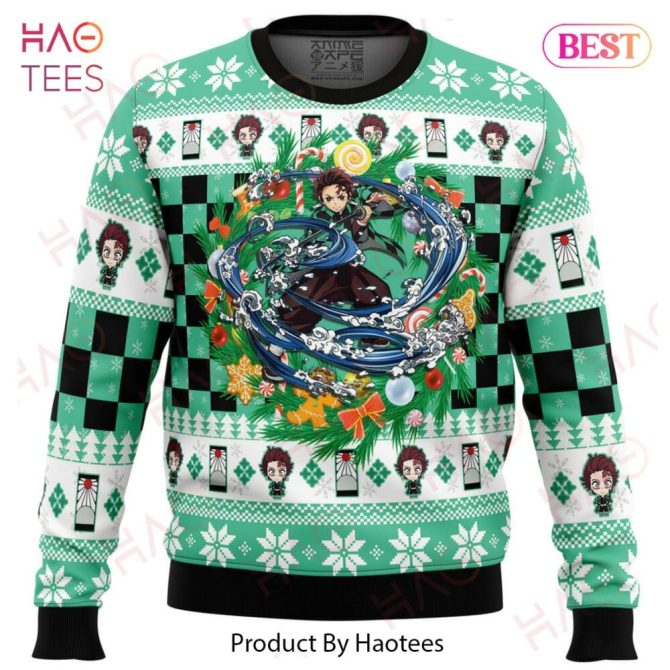 Christmas Tanjiro Kamado Demon Slayer Ugly Christmas Ugly Christmas Sweater