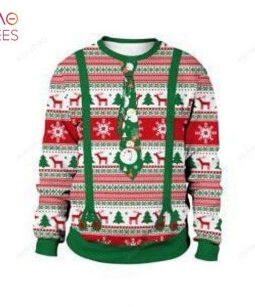Best Christmas Tie Cravat Ugly Christmas Ugly Christmas Sweater All Over Print Sweatshirt