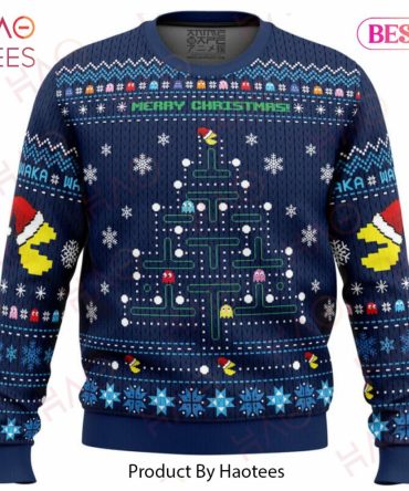 Christmas Tree Pac-Man Ugly Christmas Ugly Christmas Sweater