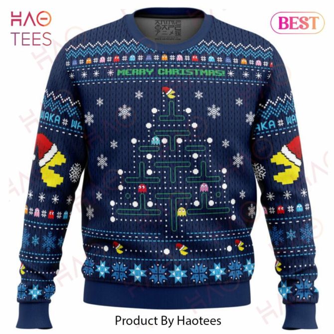 Christmas Tree Pac-Man Ugly Christmas Ugly Christmas Sweater