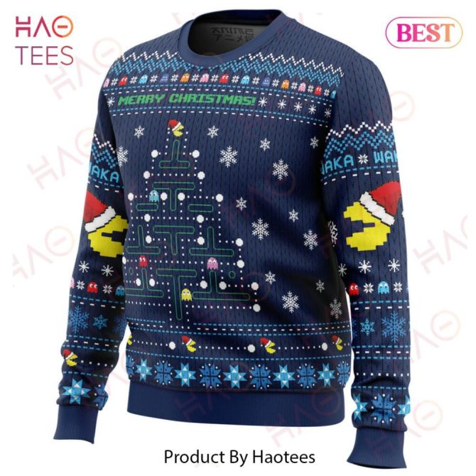 Christmas Tree Pac-Man Ugly Christmas Ugly Christmas Sweater - Image 2