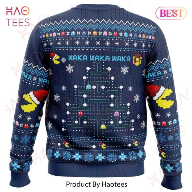 Christmas Tree Pac-Man Ugly Christmas Ugly Christmas Sweater - Image 3