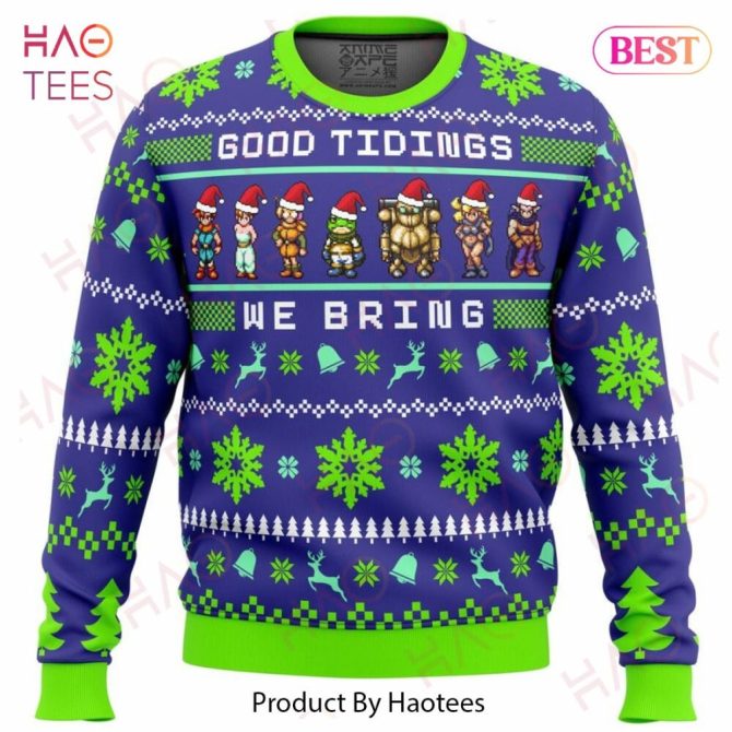 Chrono Trigger Good Tidings We Bring Ugly Christmas Ugly Christmas Sweater